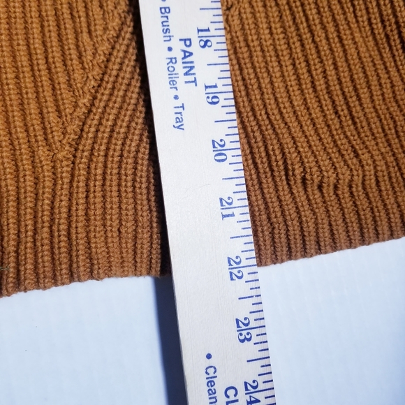 LUCKY BRAND GOLDEN BROWN TIE BACK SWEATER SIZE LARGE - Picture 7 of 11